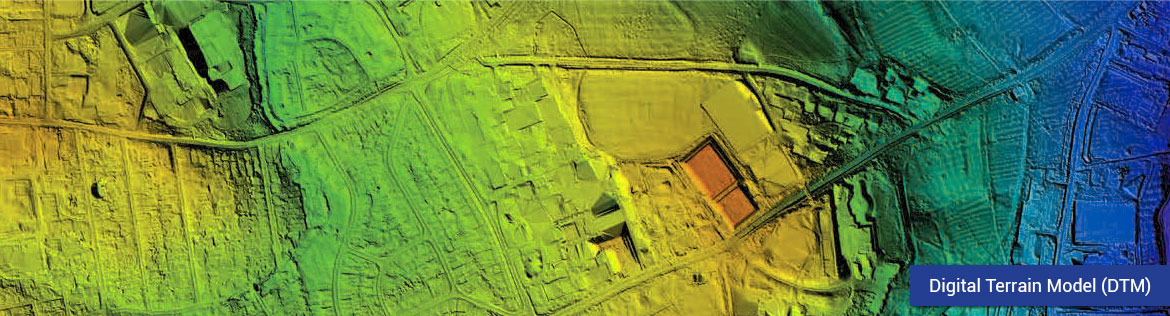 digital terrain model - road networks and railway network planning