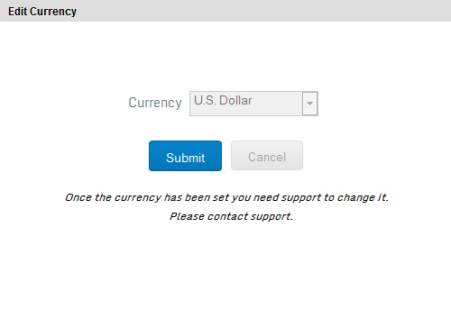 Change Currency