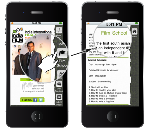 iiff Event application development