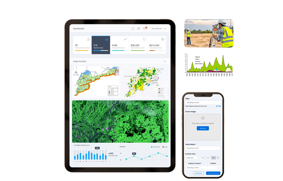 A gis, mis & remote sensing tool based web app, dashboard of multiple forest type, analysis the real time forest covering, basemap