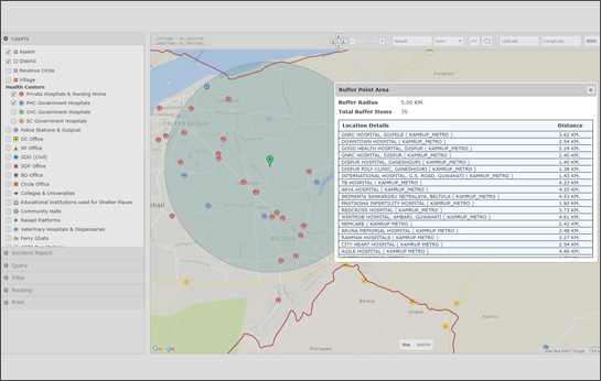 disaster-monitoring system - geo portal
