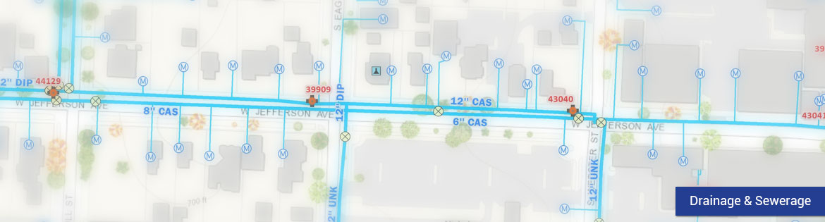 drainage network mapping for urban development