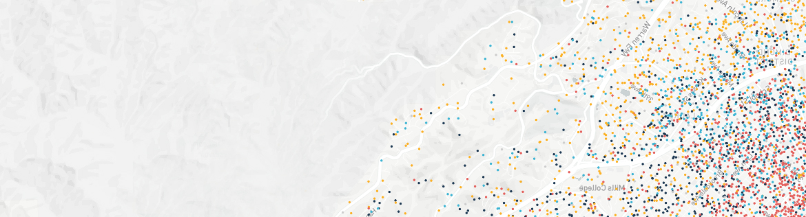 colorful dot distribution map