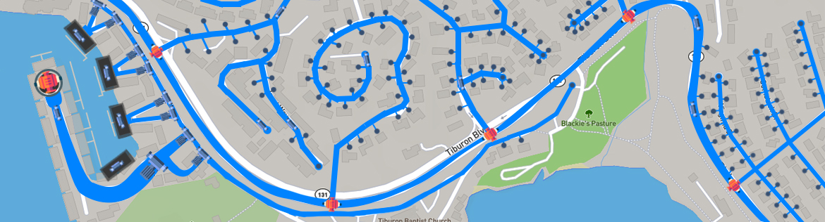 water is distributing through pipelines in a city, applying gis in water distribution mapping
