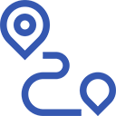 gis based track land acquisition stages icon