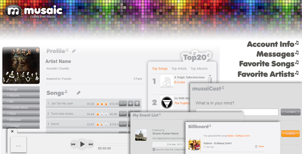 Musaic-Application For Music Lovers