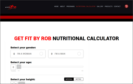 Integration of Nutritional Fitness Calculator