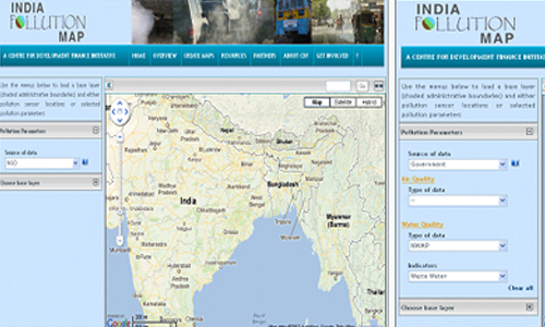 India Pollution Map