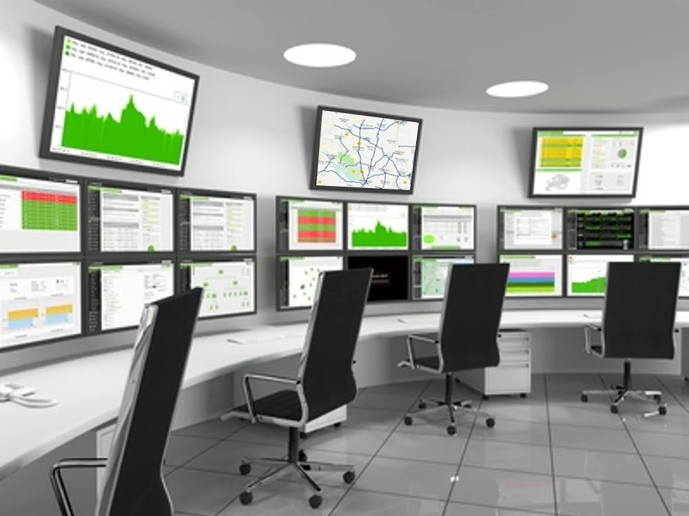 project monitoring room for real-time project progress analysis