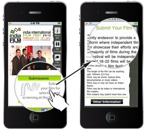 Customized app development for events iiff
