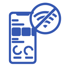 CSR offline mobile app collect data icon