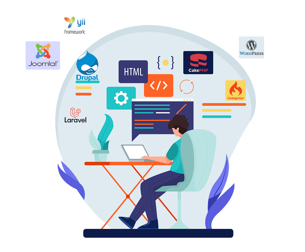 php, laravel, codeigniter development services